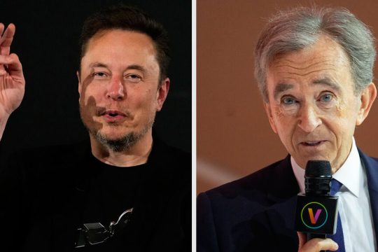 elon musk - bernard arnault